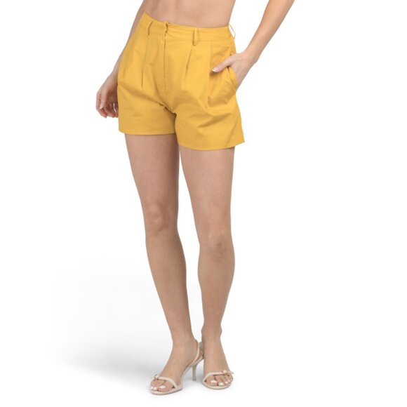 EN SAISON Yellow Haley Shorts - Picture 1 of 2